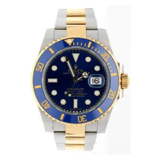 Foto 2 di 8: Rolex Submariner Date Gold/Steel 116613LB ''Sunburst dial''