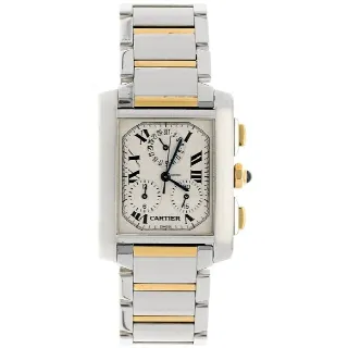 Foto 2 di 6: Cartier Tank Française Chronoflex Gold/steel 