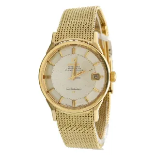 Foto 1 di 7: Omega Omega Constellation ''Pie Pan'' dial Dogleg 18K gold