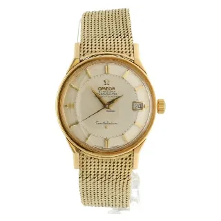 Foto 2 di 7: Omega Omega Constellation ''Pie Pan'' dial Dogleg 18K gold