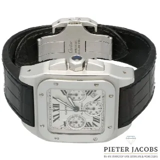 Foto 4 di 8: Cartier Santos 100 XL Chrono Full set Ref. 2740