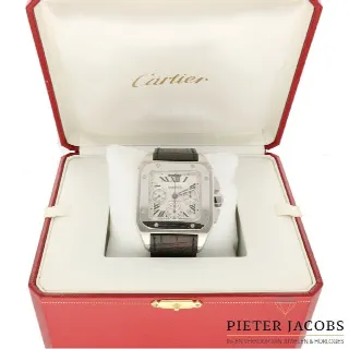 Foto 8 di 8: Cartier Santos 100 XL Chrono Full set Ref. 2740