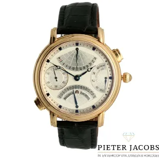 Foto 4 di 4: Maurice Lacroix Masterpiece Retrograde 18K Gold "Full Set"