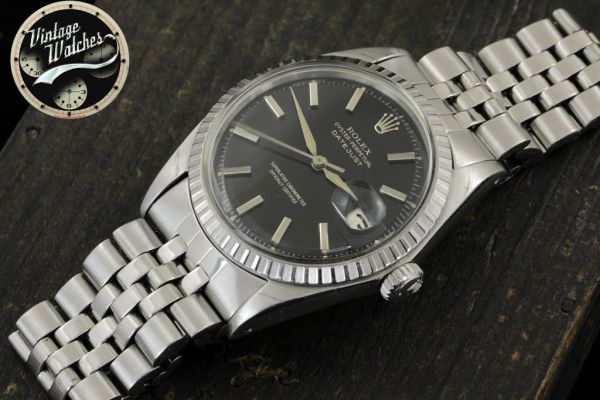 Rolex DATEJUST REF. 1603 BLACK GILT DIAL