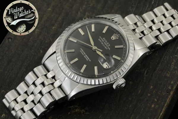 Rolex DATEJUST REF. 1603 BLACK GILT DIAL
