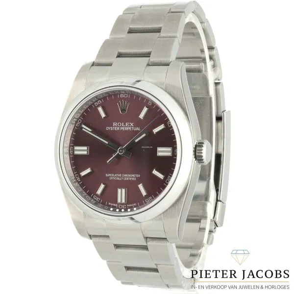 Rolex ref 116000 red grape dial