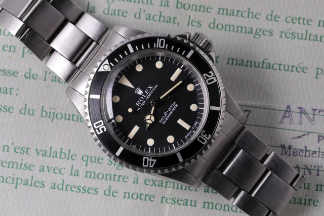 Rolex Submariner ref 5513 scatola e garanzia