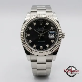 Foto 1 di 2: Rolex Datejust 41 (esfera negra con diamantes)