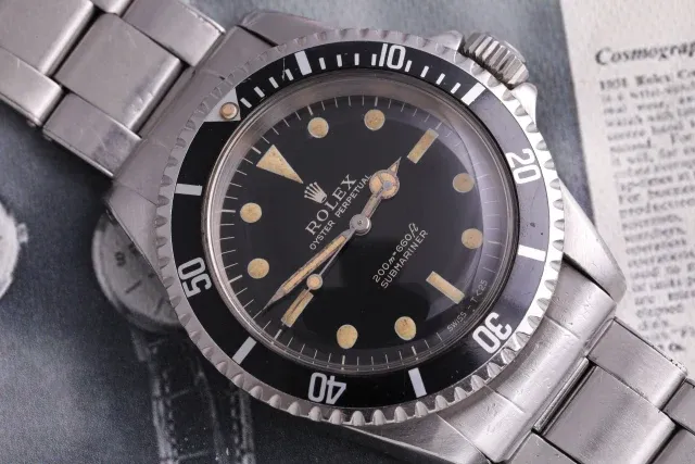 Rolex Submariner 5513 Gilt dial 1966