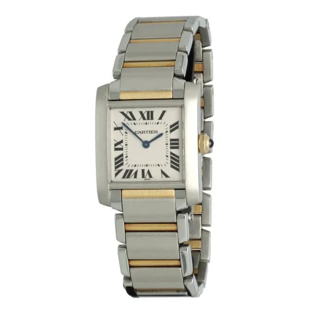 Cartier tank francaise Goud/staal Ref.2301