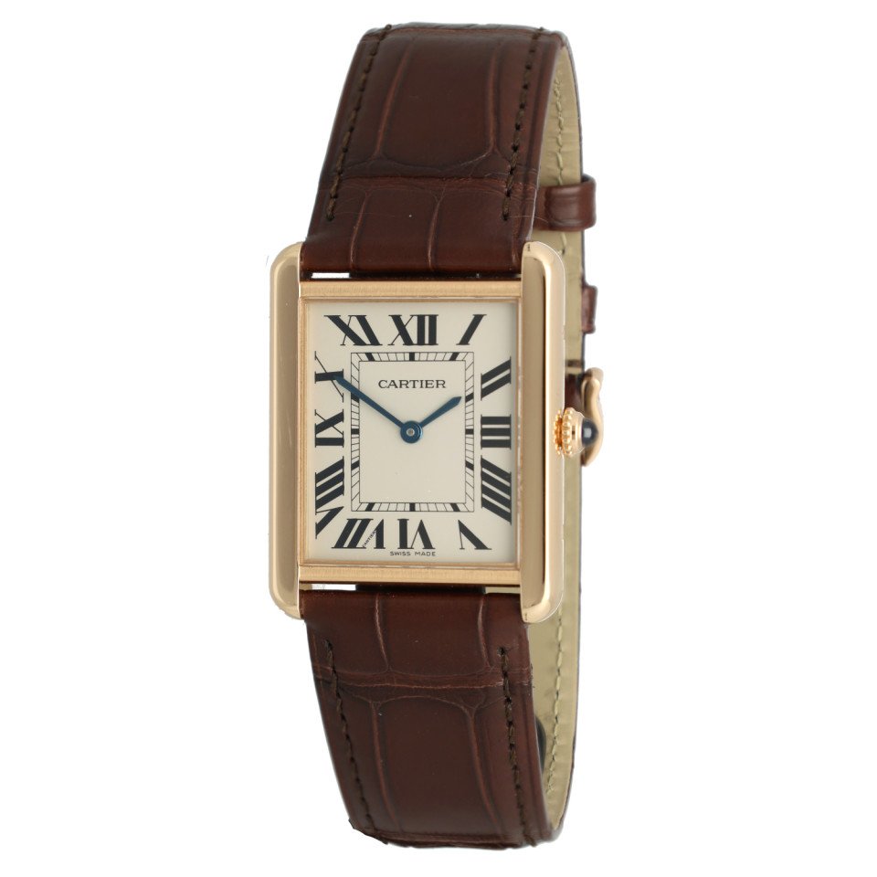 Cartier Tank Solo Rose Goud/Staal Ref 3167