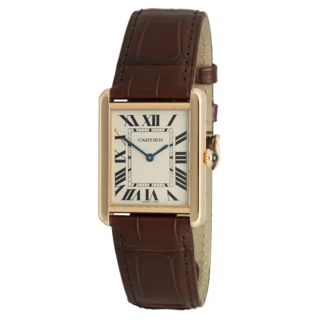 Cartier Tank Solo Rose Goud/Staal Ref 3167