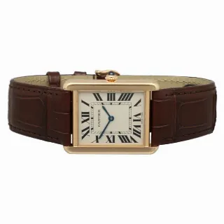 Foto 6 di 7: Cartier Tank Solo Rose Goud/Staal Ref 3167