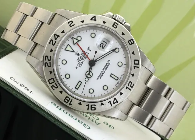 Rolex Explorer II ref 16570 Polar NOS Full Set 2005