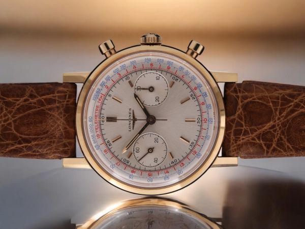 Longines 30Ch ref. 7415 FlyBack in oro rosa
